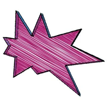 Scribble Text Burst Illustrazione stock