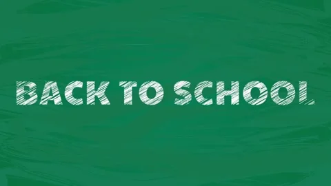 Scribble text on green school blackboard background. Video stock 116970881