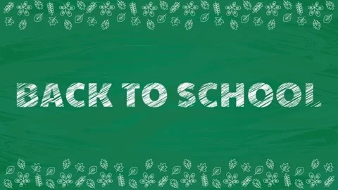 Scribble text on green school blackboard background. Video stock 116998879
