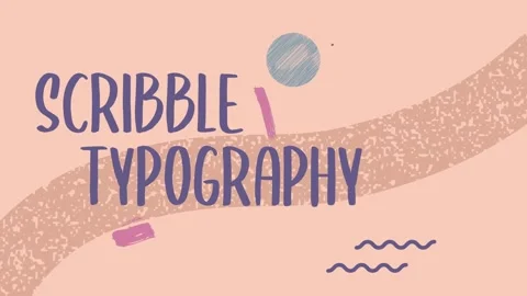 Scribble Typography Stockmateriaal After Effects