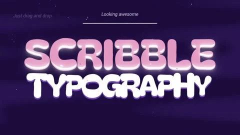 Scribble Typography for After Effects Stock After Effects