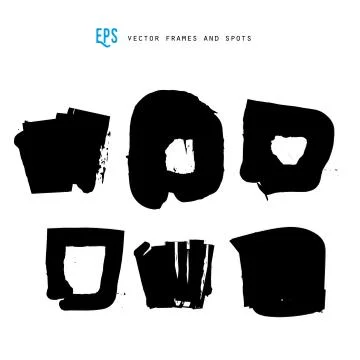 Scribble vector forms set Stock-Illustration