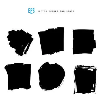 Scribble vector forms set イラスト素材