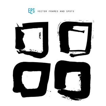 Scribble vector forms set イラスト素材