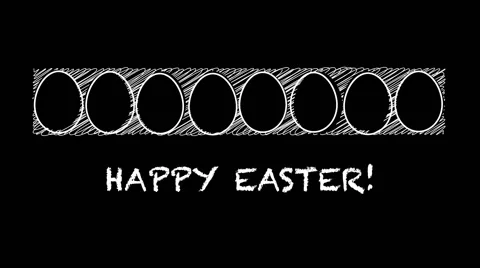 Scribbled easter eggs in motion Vidéo 54691515