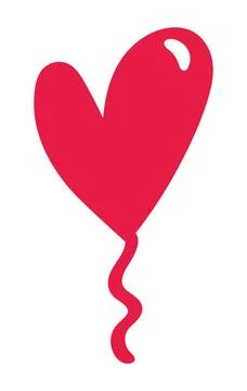 Scribbled heart isoalted Stock Illustration