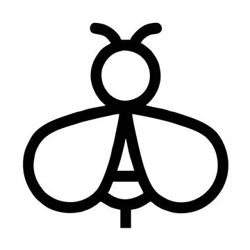 Scribbled sketch of bee (doodle element) Stock Illustration