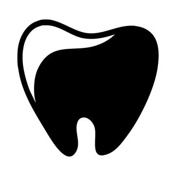 Scribbled sketch of tooth (doodle element) Stock Illustration