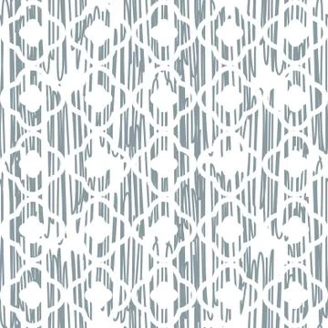 Scribbled texture oriental blue and white rough pattern. イラスト素材