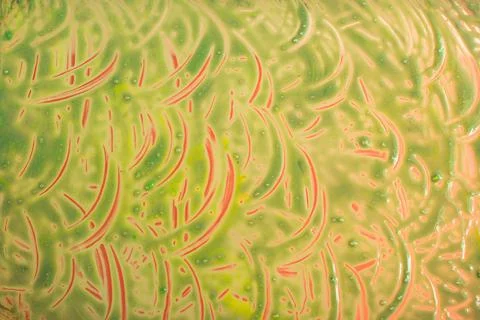 Scribbles all along the colorful background Illustrazione stock