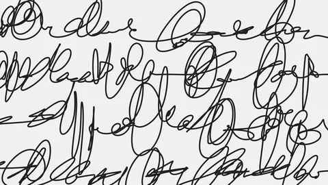 Scribbles scrawl background clip. funky - seamless looping visualization. Stock Footage 92838778