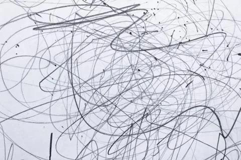 Scribbling on paper Stock Photos
