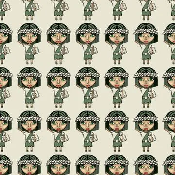 Scribe pattern Stock Illustration
