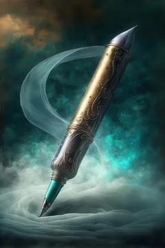 Scribes pen Stock Illustration