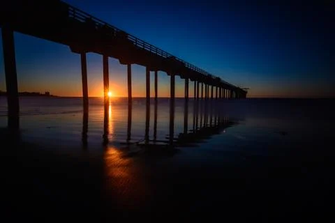 Scripps sunset Stock Photos