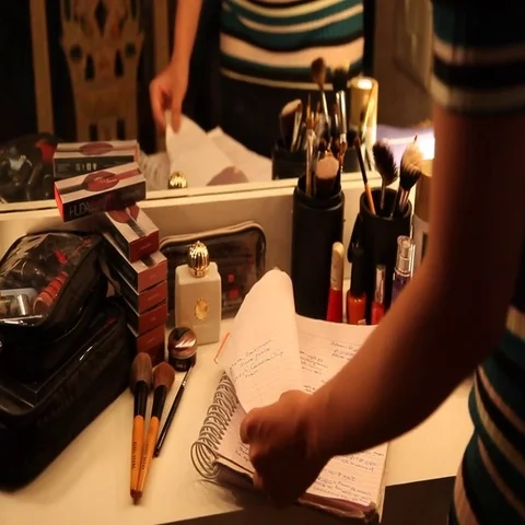 Script and files in the hand Stock Footage 69470880