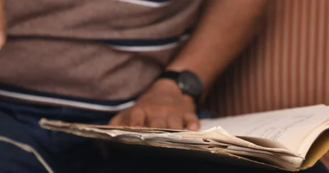 Script and files in the hand Stock Footage 144711873