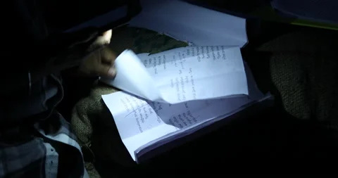 Script and files in the hand Stock Footage 144749269