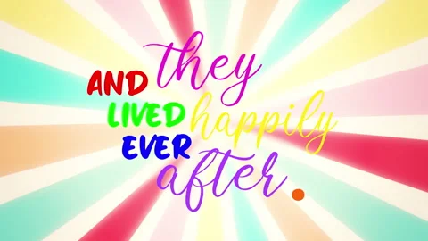 Script and they lived happily ever after rays Vídeos de archivo 221683725