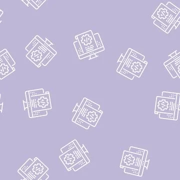 Script code line seamless pattern 스톡 일러스트