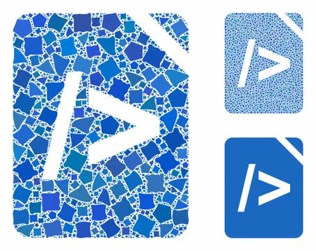 Script code Mosaic Icon of Bumpy Parts 스톡 일러스트