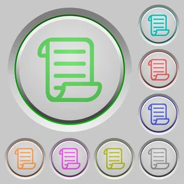 Script code push buttons Stock Illustration