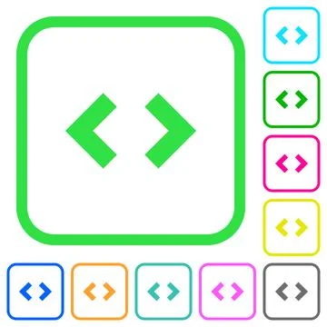 Script code vivid colored flat icons 스톡 일러스트
