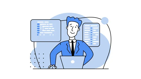 Script coding, programming. Programmer working on web development on PC. Looped. Stock Footage 165993197