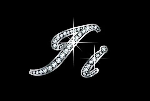 Script Diamond Bling Ii Letters Stockillustratie
