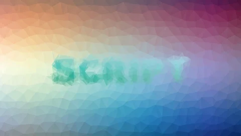 Script Dissolving Techno Tessellating Looping Pulsing Polygons Stock Footage 109242092