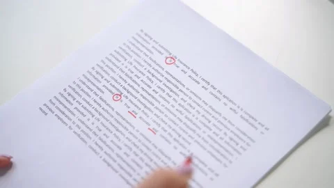 Script Grammar And Spelling Edit Video stock 215867762