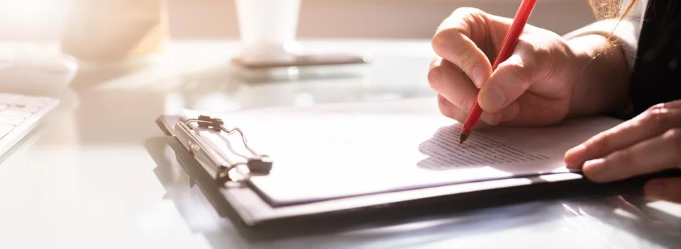 Script Grammar And Spelling Edit Stock Photos
