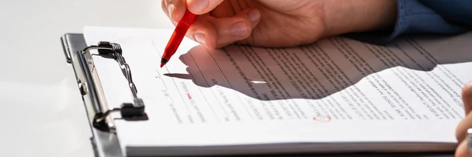 Script Grammar And Spelling Edit Stock Photos