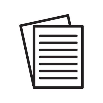 Script icon Black line art vector イラスト素材