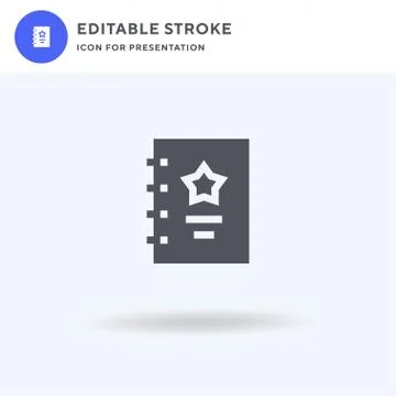 Script icon vector, filled flat sign, solid pictogram isolated on white, logo Stock Illustration