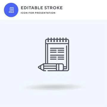 Script icon vector, filled flat sign, solid pictogram isolated on white, logo 스톡 일러스트