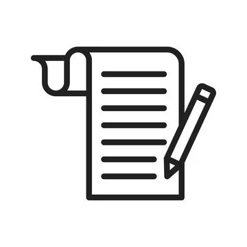 Script icon vector image. 스톡 일러스트