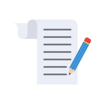 Script icon vector image. Illustrazione stock