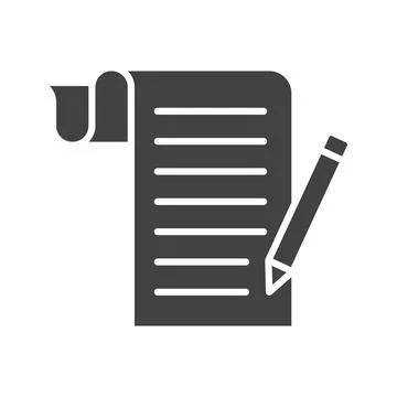 Script icon vector image. 스톡 일러스트