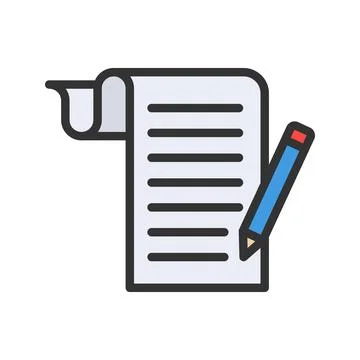 Script icon vector image. 스톡 일러스트
