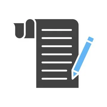 Script icon vector image. 스톡 일러스트