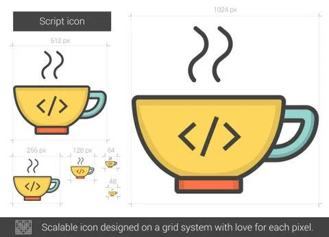 Script line icon イラスト素材