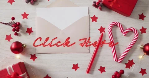 Script overlay appearing, causing neon red text over envelope, zooming, inviting Stock Footage 321934025