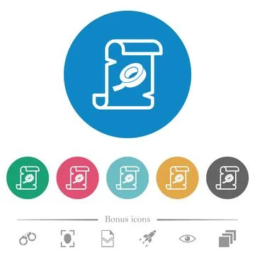 Script patch flat round icons イラスト素材