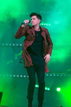  The Script plays the Main Stage at T In The Park at its new home of Strat... Stock Photos