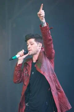  The Script plays the Main Stage at T In The Park at its new home of Strat... Stock Photos