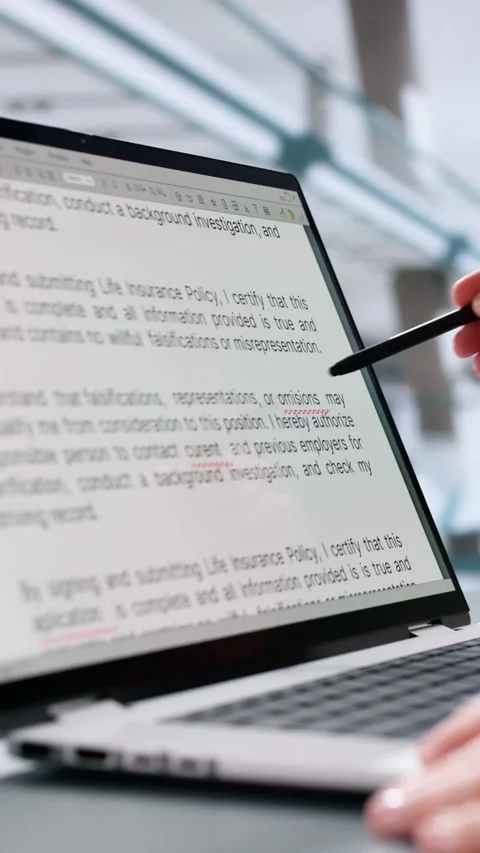Script Proofread And Sentence Grammar Spell Check Stock Footage 301832056