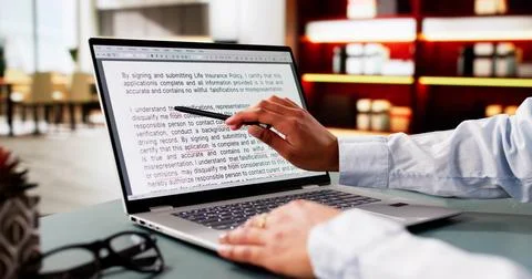 Script Proofread And Sentence Grammar Spell Check Stock Photos