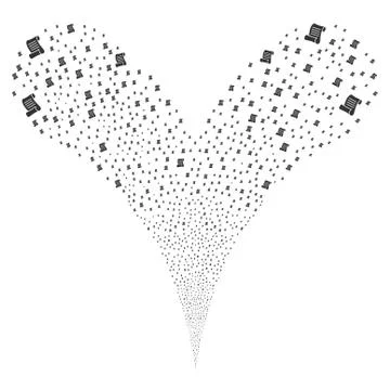 Script Roll Fountain Stream 스톡 일러스트
