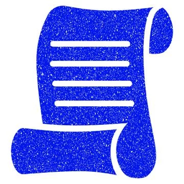 Script Roll Grunge Icon 스톡 일러스트